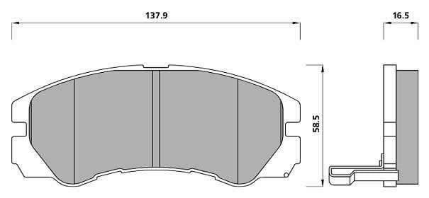 FERODO BRAKE PAD SET (4)