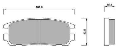 FERODO BRAKE PAD SET (4)