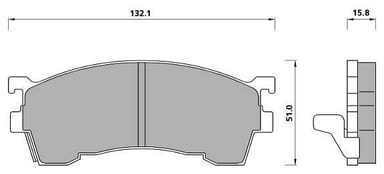 PREMIUM BRAKE PAD SET (4)