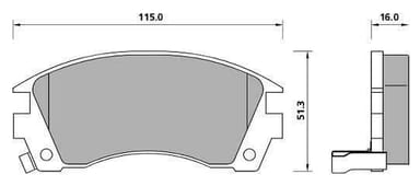 PREMIUM BRAKE PAD SET (4)