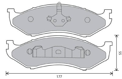 PREMIUM BRAKE PAD SET (4)