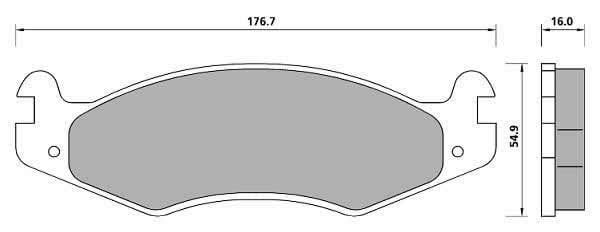 PREMIUM BRAKE PAD SET (4)
