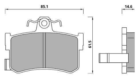 FERODO BRAKE PAD SET (4)