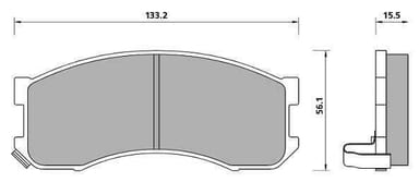 PREMIUM BRAKE PAD SET (4)