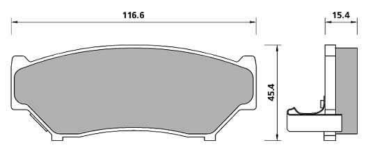 PREMIUM BRAKE PAD SET (4)