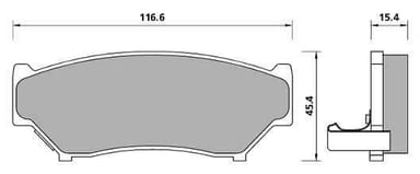 PREMIUM BRAKE PAD SET (4)