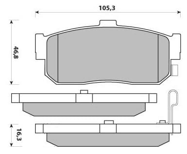 PREMIUM BRAKE PAD SET (4)