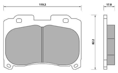 PREMIUM BRAKE PAD SET (4)