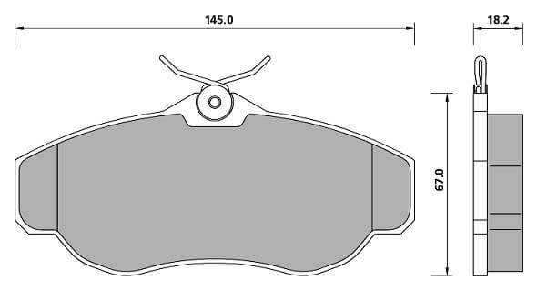 FERODO BRAKE PAD SET (4)