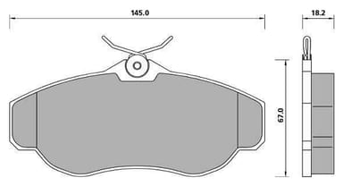 FERODO BRAKE PAD SET (4)