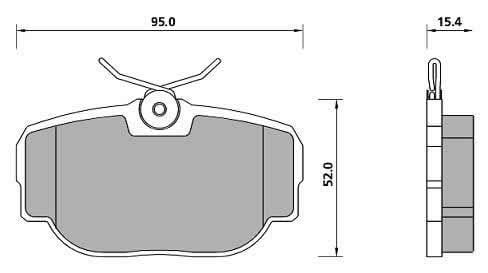 FERODO BRAKE PAD SET (4)