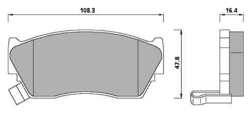 PREMIUM BRAKE PAD SET (4)