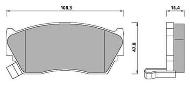 PREMIUM BRAKE PAD SET (4)