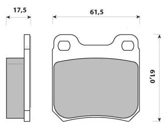 PREMIUM BRAKE PAD SET (4)
