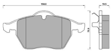 PREMIUM BRAKE PAD SET (4)