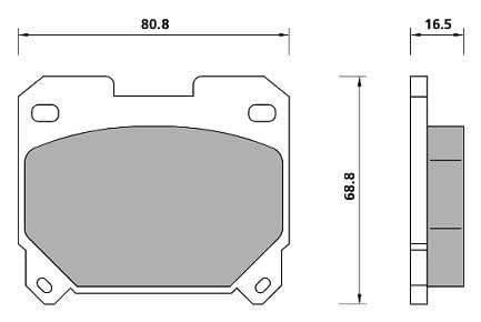 PREMIUM BRAKE PAD SET (4)