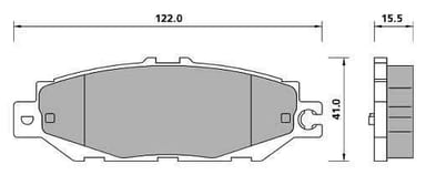 PREMIUM BRAKE PAD SET (4)