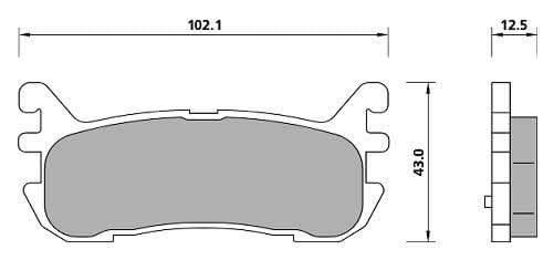FERODO BRAKE PAD SET (4)