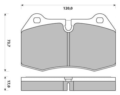 PREMIUM BRAKE PAD SET (4)