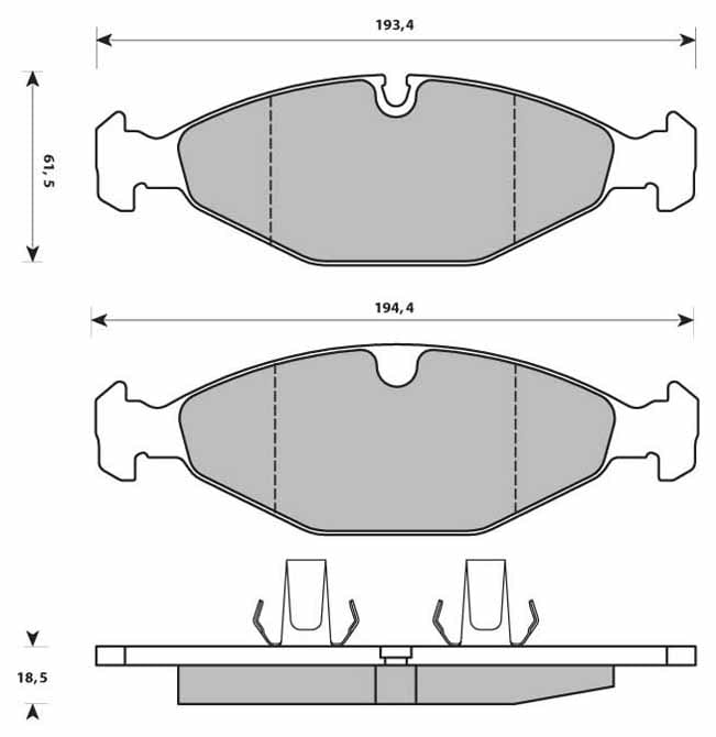 PREMIUM BRAKE PAD SET (4)