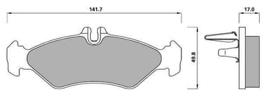 PREMIUM BRAKE PAD SET (4)
