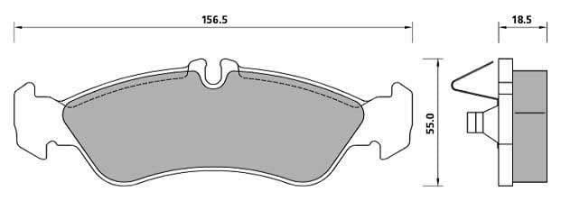 PREMIUM BRAKE PAD SET (4)