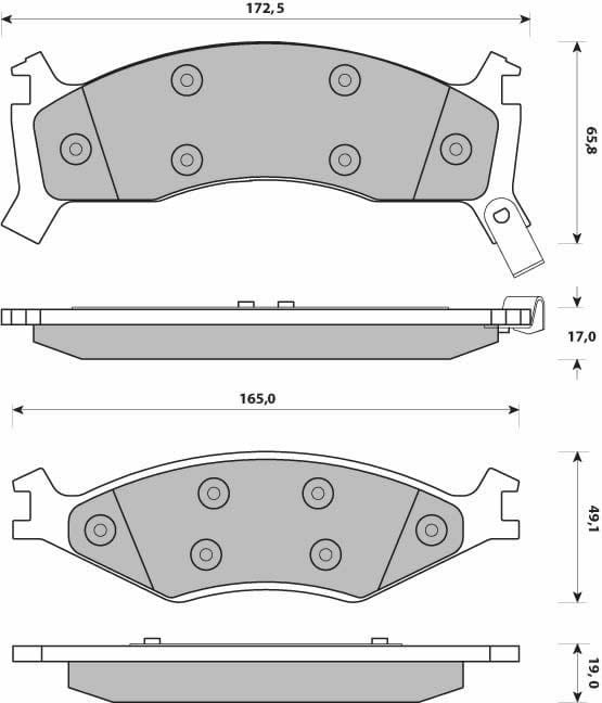 PREMIUM BRAKE PAD SET (4)
