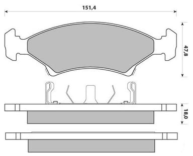 PREMIUM BRAKE PAD SET (4)