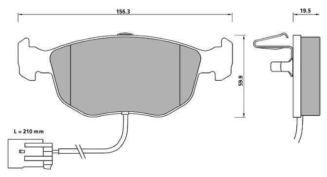 PREMIUM BRAKE PAD SET (4)