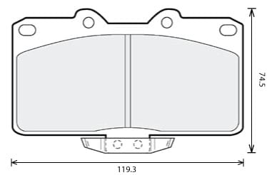 PREMIUM BRAKE PAD SET (4)