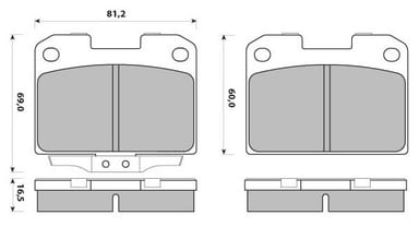 PREMIUM BRAKE PAD SET (4)