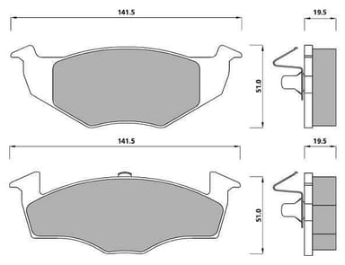 PREMIUM BRAKE PAD SET (4)