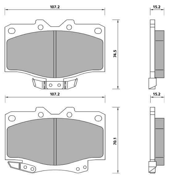 PREMIUM BRAKE PAD SET (4)