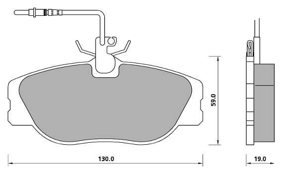 FERODO BRAKE PAD SET (4)