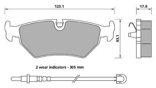 PREMIUM BRAKE PAD SET (4)