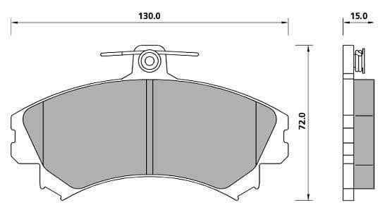 PREMIUM BRAKE PAD SET (4)