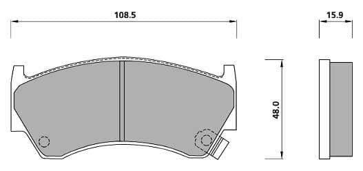 PREMIUM BRAKE PAD SET (4)