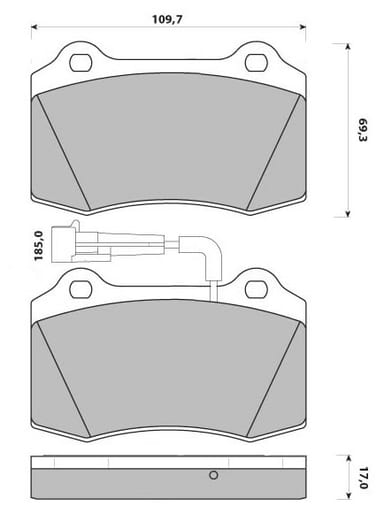COMPETITION PADS AXLE SET