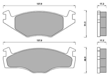 PREMIUM BRAKE PAD SET (4)