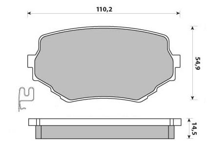 FERODO BRAKE PAD SET (4)