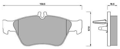 PREMIUM BRAKE PAD SET (4)