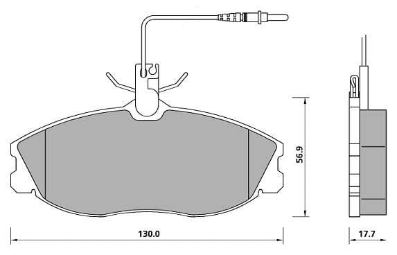 FERODO BRAKE PAD SET (4)