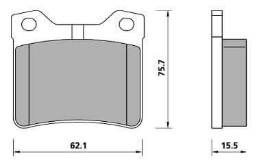 PREMIUM BRAKE PAD SET (4)