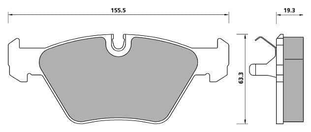 PREMIUM BRAKE PAD SET (4)