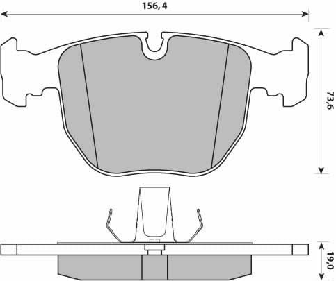 PREMIUM BRAKE PAD SET (4)