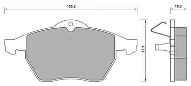 PREMIUM BRAKE PAD SET (4)