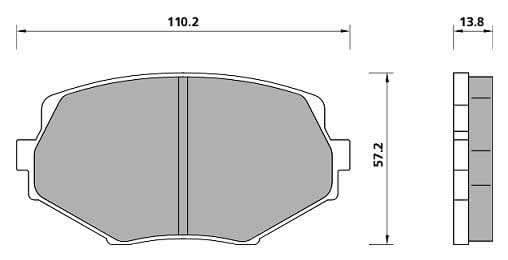 FERODO BRAKE PAD SET (4)
