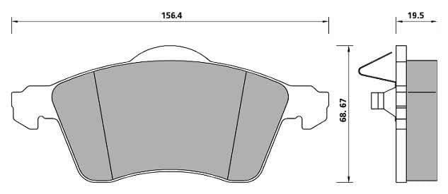 PREMIUM BRAKE PAD SET (4)