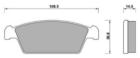 PREMIUM BRAKE PAD SET (4)