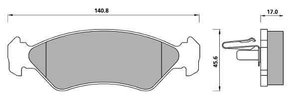 PREMIUM BRAKE PAD SET (4)